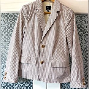 GAP Khaki Seersucker Blazer